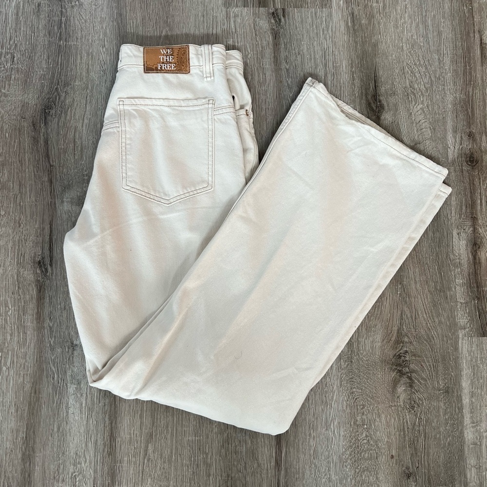 Free People Tinsley Baggy high rise straight leg pants size 28